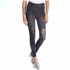Good American Good Waist Ripped Skinny Jeans